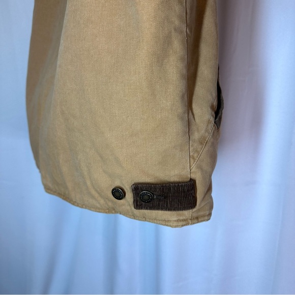 Wrangler Hero Men’s Sherpa Lined Canvas Work Vest Sz L Brown Corduroy Trim *READ - Picture 5 of 14